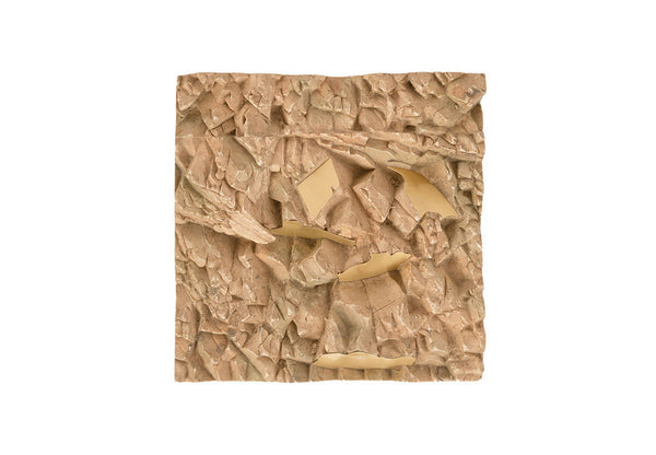 Rubble Wall Tile, Brass Accents