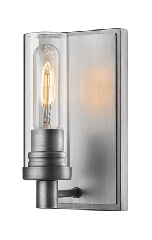 Persis 1 Light Wall Sconce in Old Silver Finish