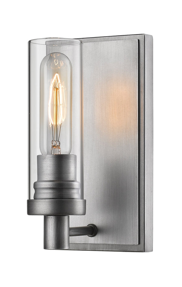 Persis 1 Light Wall Sconce in Old Silver Finish