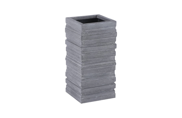 June Square Planter, Gray, Small