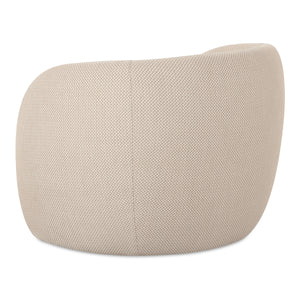 Moe's Rae Outdoor Accent Chair in Beige Check