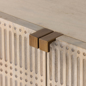 Kelby Small Media Console In Light Wash