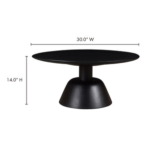 Moe's Nels Coffee Table Black Mango Wood