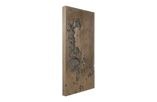 Splotch Wall Art, Rectangle, Bronze Finish