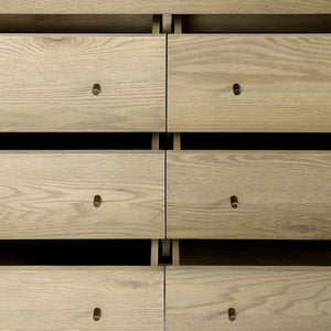 Torrington 6 Drawer Dresser - Sandy Oak Resawn