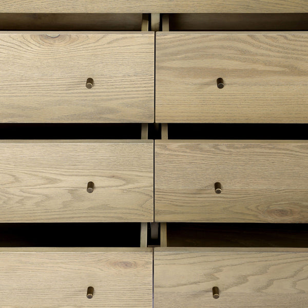 Torrington 6 Drawer Dresser - Sandy Oak Resawn