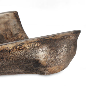 Jagen Outdoor Tray In Rustic Cast Aluminum