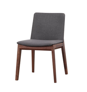 Moe's Deco Dining Chair Set of 2 in Dark Grey