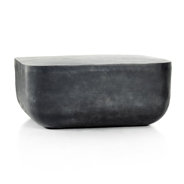 Basil Square Coffee Table In Aged Grey