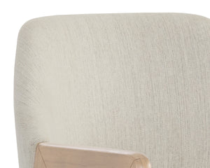 MILTON DINING ARMCHAIR - LIGHT WASH - MINA IVORY