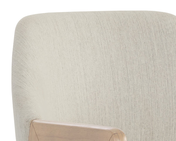 MILTON DINING ARMCHAIR - LIGHT WASH - MINA IVORY