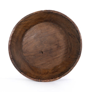 Found Wooden Bowl In Reclaimed Natural