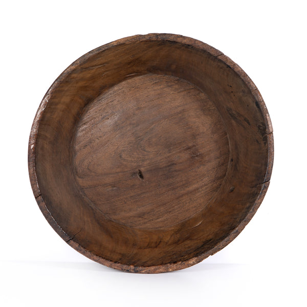 Found Wooden Bowl In Reclaimed Natural