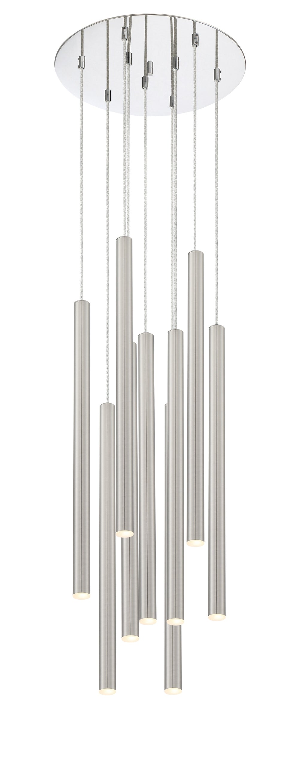 Forest 9 Light Island/Billiard in Chrome Finish