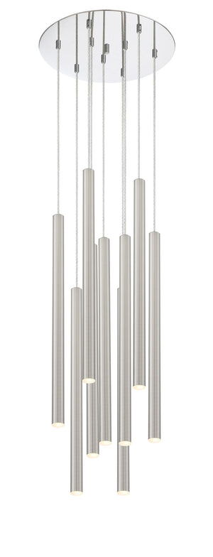 Forest 9 Light Island/Billiard in Chrome Finish