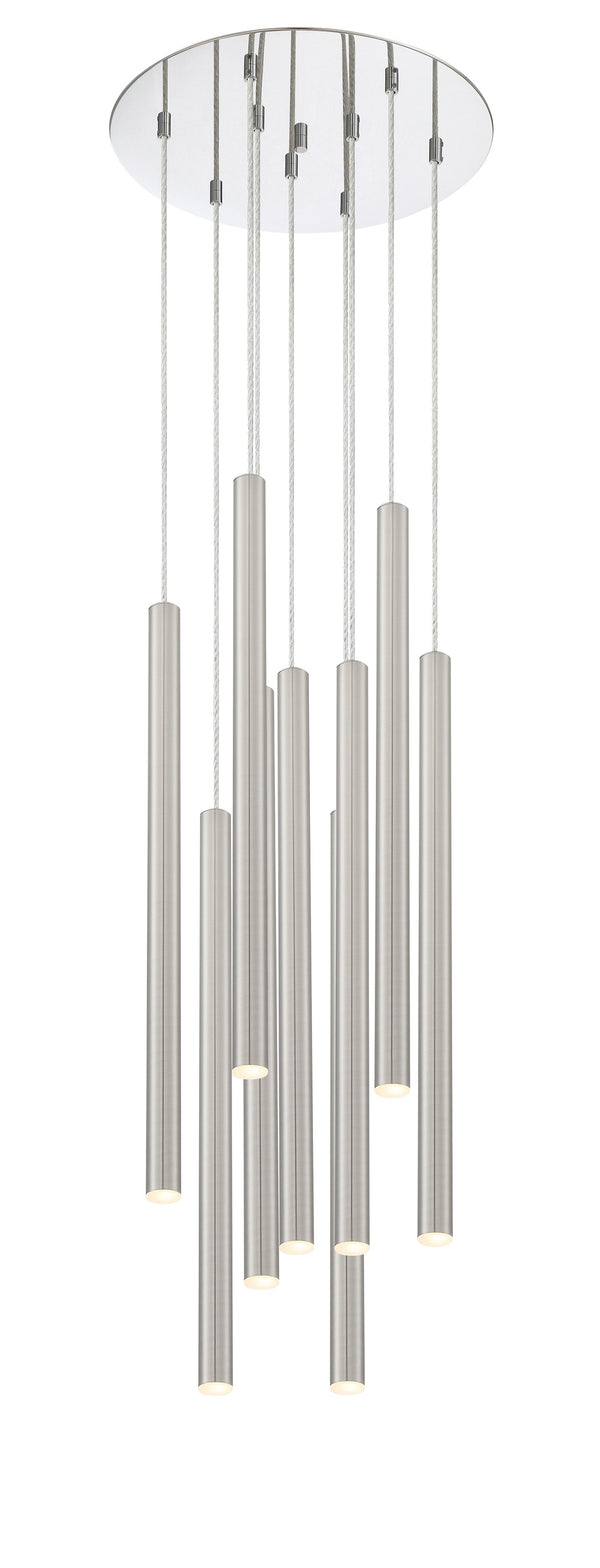 Forest 9 Light Island/Billiard in Chrome Finish