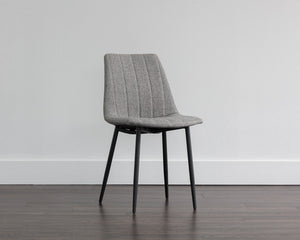 Drew Dining Chair - Black - Light Grey