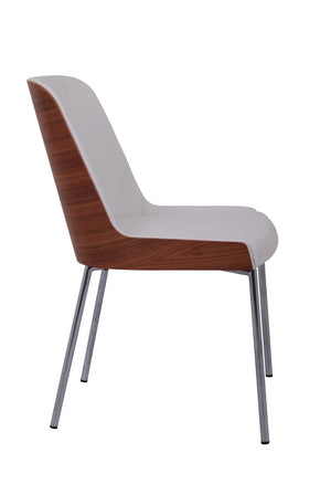 hudson plywood/metal base in cream leather