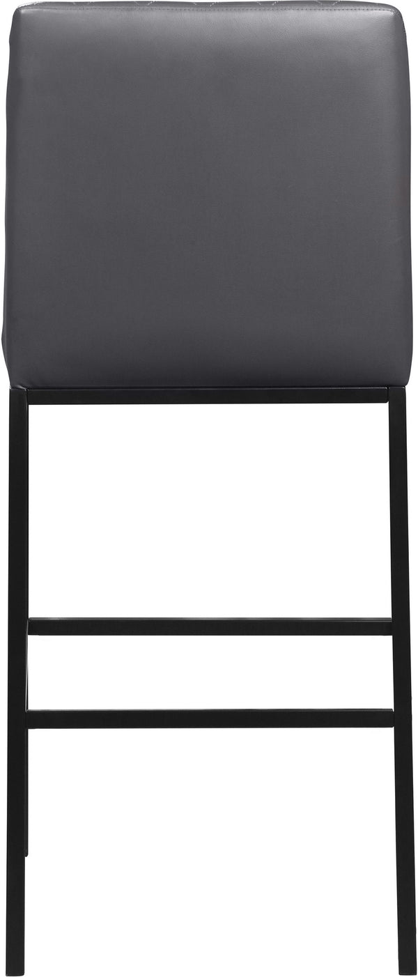 Bernard Stool In Grey Faux Leather