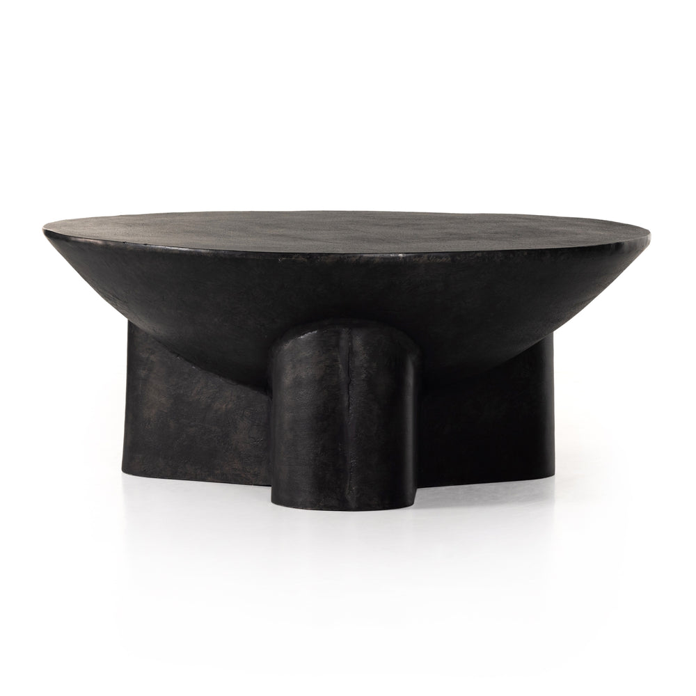 Sante 36" Coffee Table In Raw Black