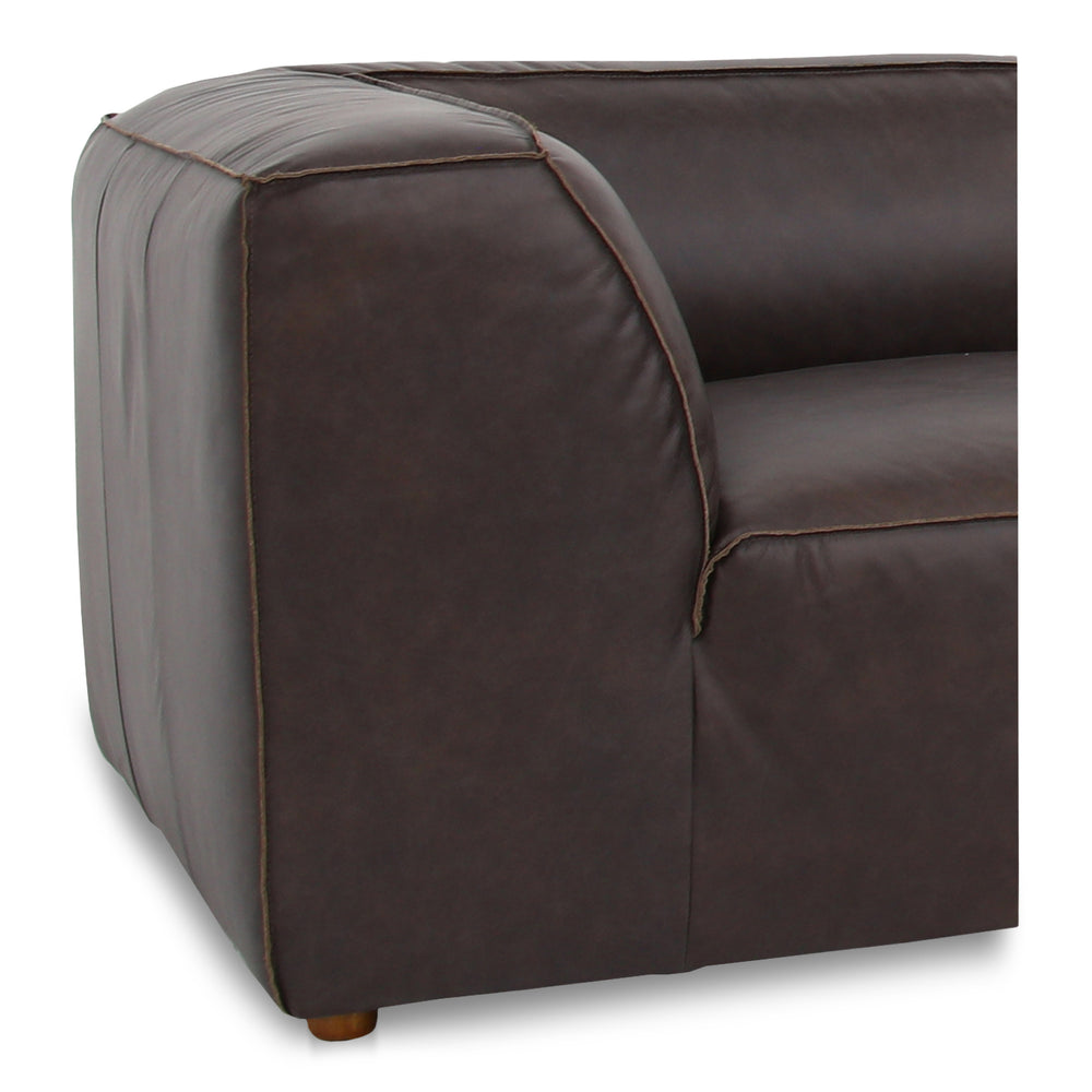 Moe's Form L-Shaped Modular Sectional in Espresso Brown