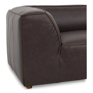 Moe's Form L-Shaped Modular Sectional in Espresso Brown