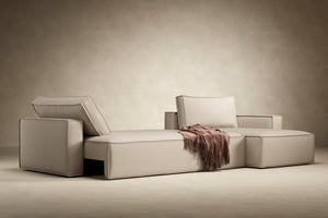 NEWILLA SOFA BED W/LOUNGER, 57"X118" W/STANDARD ARM RESTS