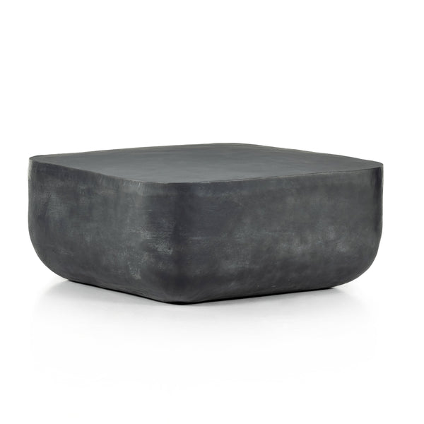 Basil Square Coffee Table In Aged Grey