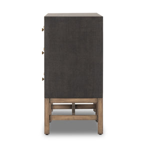 Fiona 6 Drawer Dresser In Black Raffia
