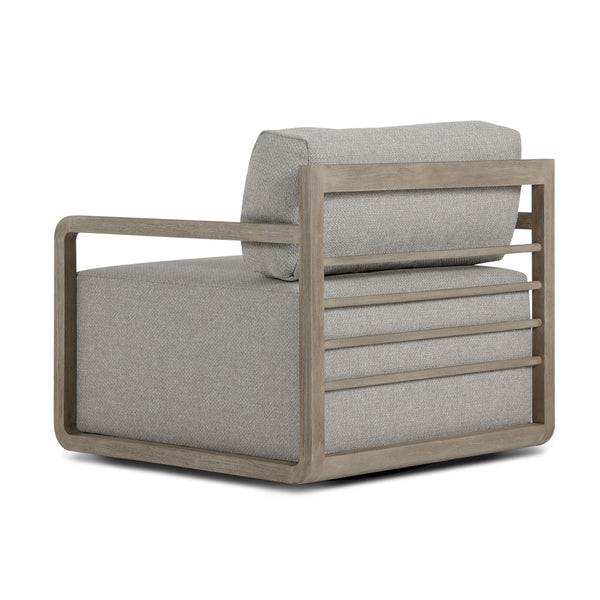 Stroud Outdoor Swivel Chair - Hayes Fog