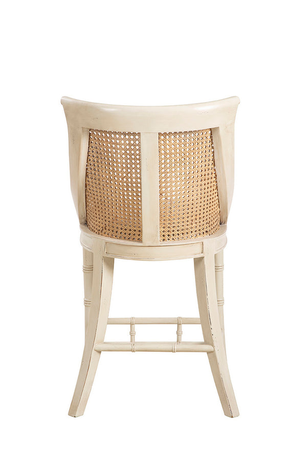 Cream Spoonback Counter Stool