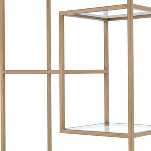 Helena Brass 83" Bookshelf
