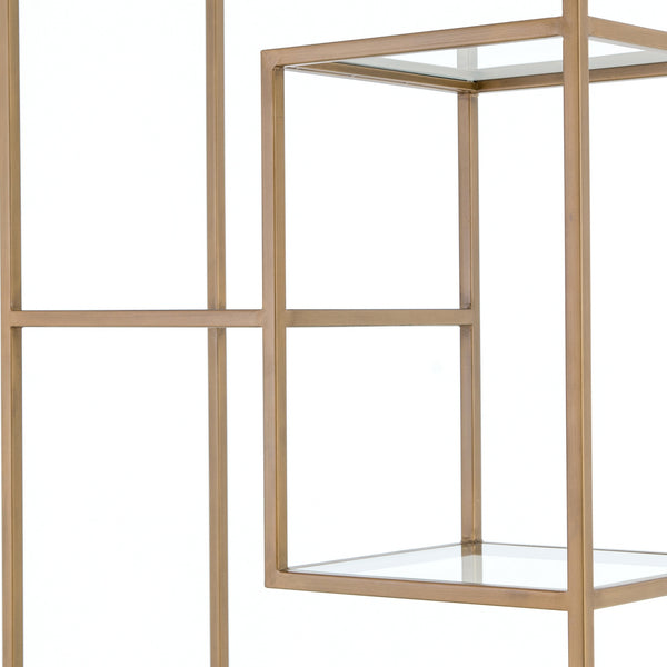 Helena Brass 83" Bookshelf