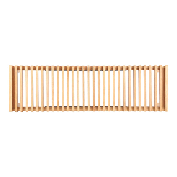 Moe's Rohe Bench Natural Oak with Slat Detailing