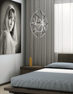 Aranya 3 Light Pendant in Chrome Finish