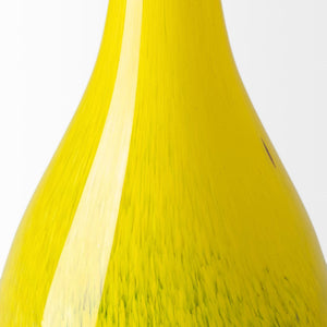Jasse Large Yellow/Gray Ombre Glass Vase