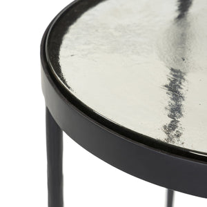 Yoko Nesting Table - Clear Cast Glass