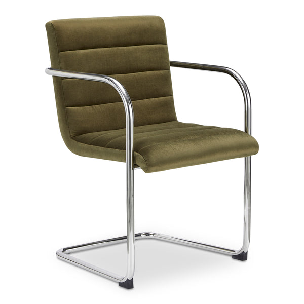 Moe's Pedro Dining Chair Green Mohair Set
