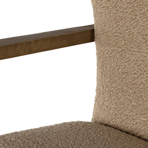 Melrose Desk Chair In Sheepskin Camel