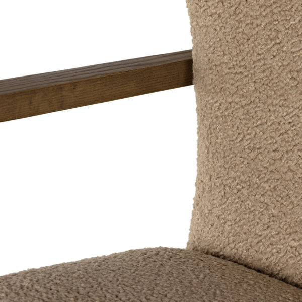 Melrose Desk Chair In Sheepskin Camel