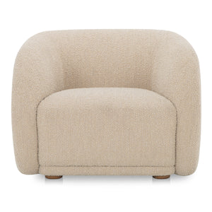 Moe's Faye Accent Chair in Beige Boucle