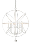 Tull 8 Light Chandelier in Matte White Finish