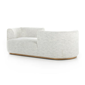 Deandra Tete A Tete Chaise In Merino Cotton