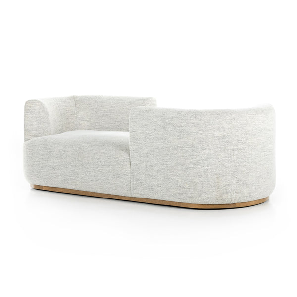 Deandra Tete A Tete Chaise In Merino Cotton