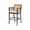 Antonia Cane Stool-Savile Flax-Bar