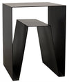 Quintin Side Table, Black Steel