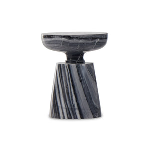 Rowe End Table In Ebony Marble