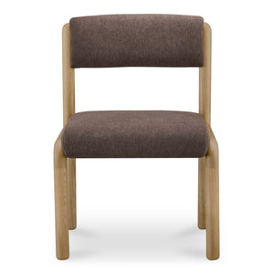 Moe's April Dining Chair Set in Deep Brown