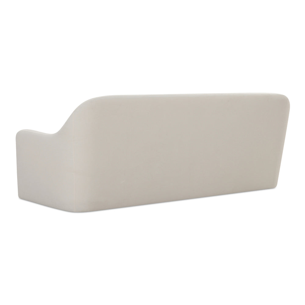 Moe's Rialto Sofa in White with Mid-Century Design