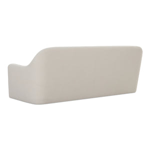 Moe's Rialto Sofa in White with Mid-Century Design